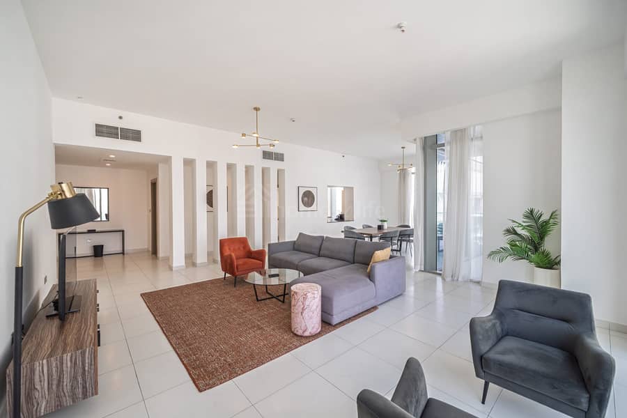 2BR + Maid | Uninterrupted Sea View | Downtown