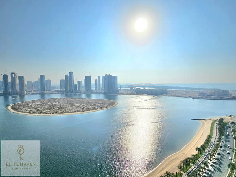 *SEAFRONT CHILLER FREE LUXURIOUS-3BHK MAIDROOM WARDROBE GYM POOL COVERED PARKING*