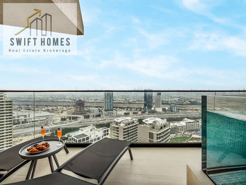 Private Balcony Pool | Fully Furnished | Spacious Layout