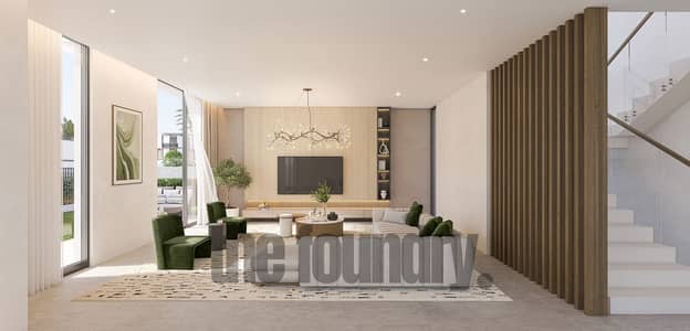 4 Schlafzimmer Villa zum zum Verkauf in The Wilds, Dubai - 5Bed Villa_CGI01_Living&Dining-Dark_06_SPT. jpg