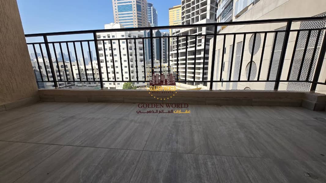 2-Bedroom Apartment, First Tenant, for Annual Rent in Al Majaz 2 | Large Balcony | 2 Living Rooms | Split AC | Prime Location | Installments Available