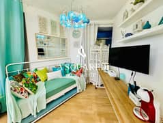 شقة مفروشة بغرفة نوم واحدة | إطلالات على المارينا والمدينة | شرفة