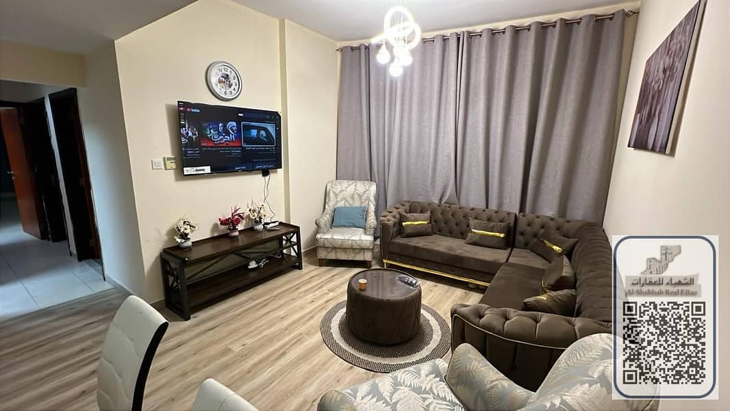 Beautiful furnished apartments at the lowest prices, two bedrooms, living room, two bathrooms, Al-Hamidiyah