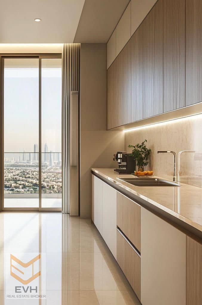 Studio Apartment | Binghatti Azure JVC | Balcony | Downtown City View