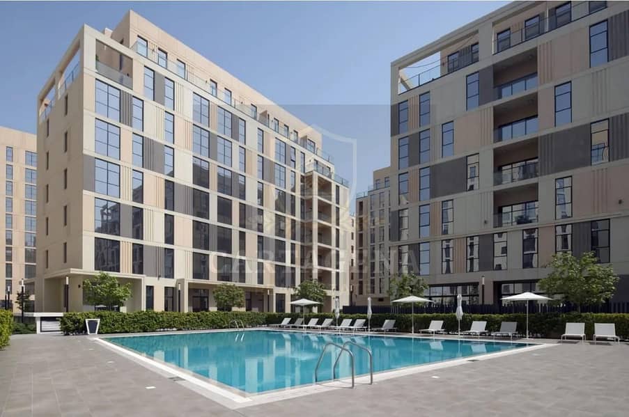 One bedroom with big balcony and appliances ,two bathrooms