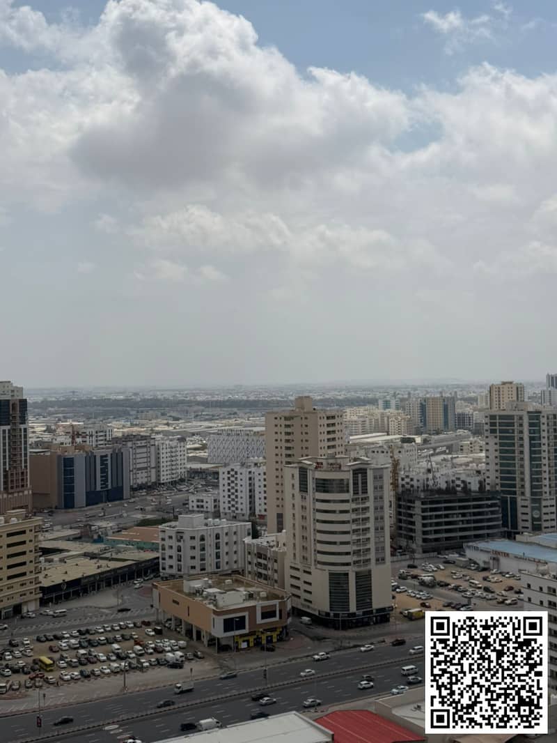 Partial City View With Parking 1 BHK Available For Rent in Ajman Pearl Towers Ajman