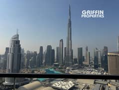 إطلالة على برج خليفة | شقة فندقية بغرفتي نوم | فيدا دبي مول تاور 1 | وحدة مفروشة