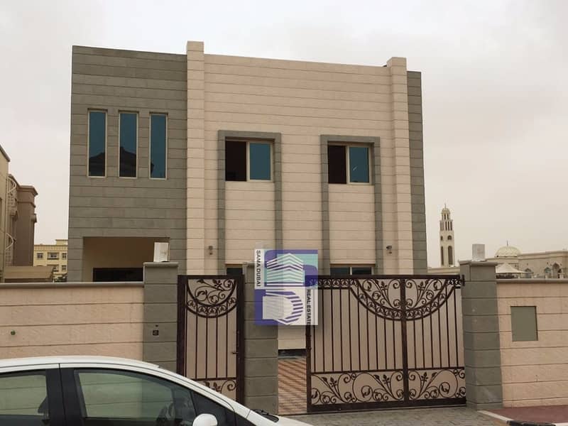 Villa for sale in Ajman super deluxe in front of Ajman Academy .