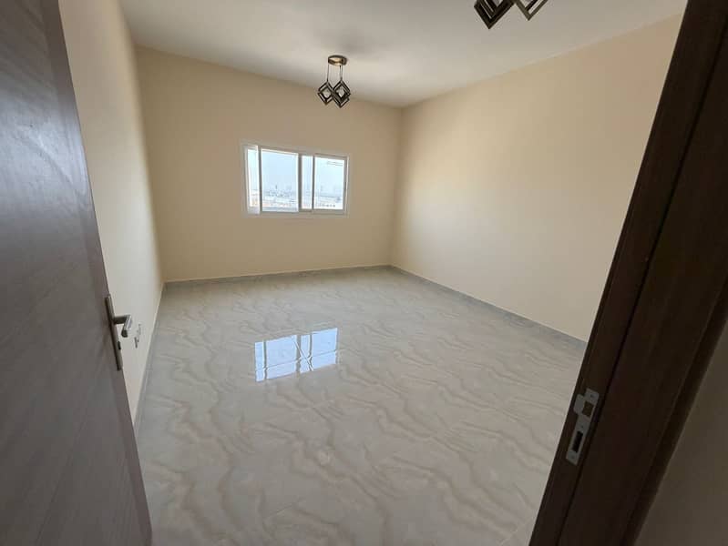 One bedroom and living room, first occupancy, in Al Jurf 3, near the Chinese Market and Al Qabail Discounts, on Mohammed Bin Zayed exit, central air c