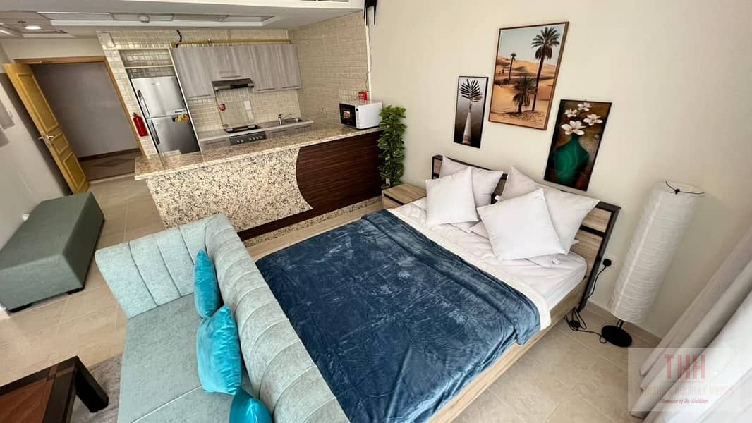 Fully Furnished STUDIO Apartment with All Bills Included and With Covered Parking in Business Park Motor City - Image 10