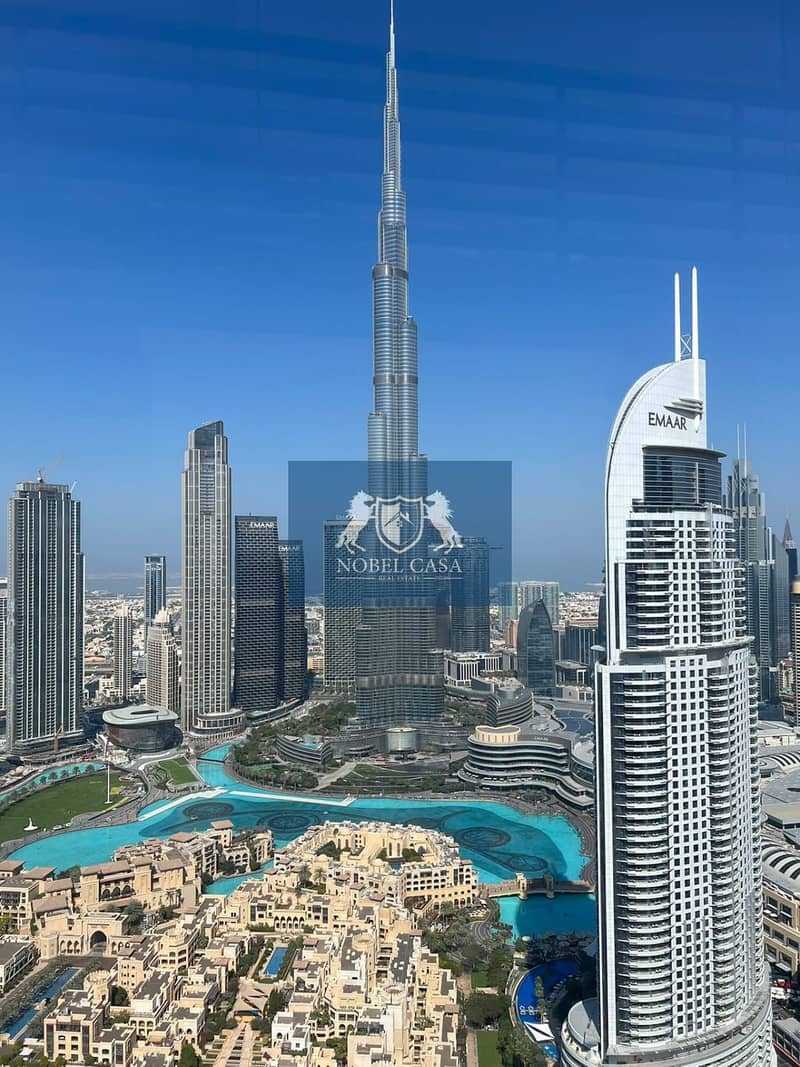 Fully Furnished| Full Burj Khalifa Fountain View | Chiller Free