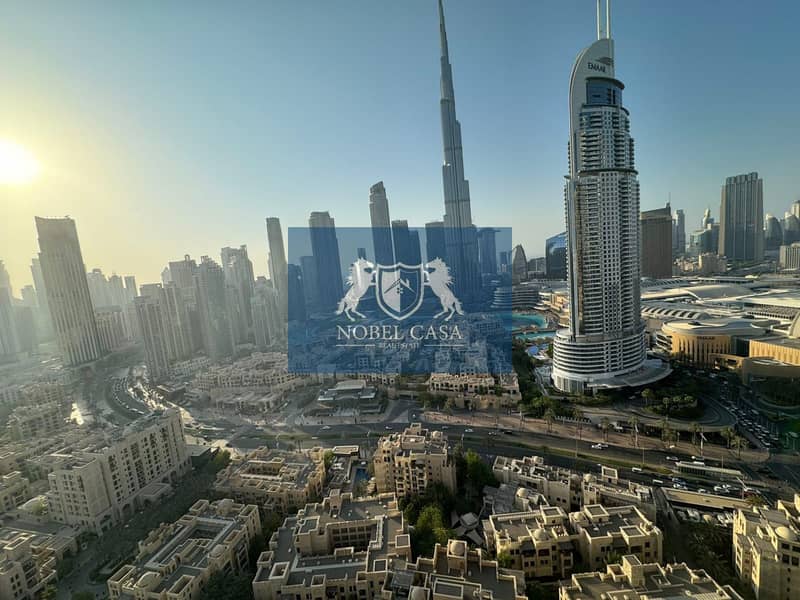 Fully Furnished| Full Burj Khalifa Fountain View | Chiller Free