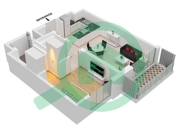 Type F Unit 4 Floor 1-4,6 Type F Unit 4 Floor 1-4,6