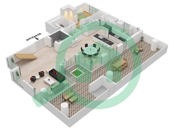 Type B Unit 1 Floor Ground Lower