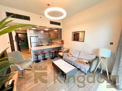 مفروشة بغرفة نوم واحدة | مساكن MBL JLT | إطلالات على المارينا والأفق