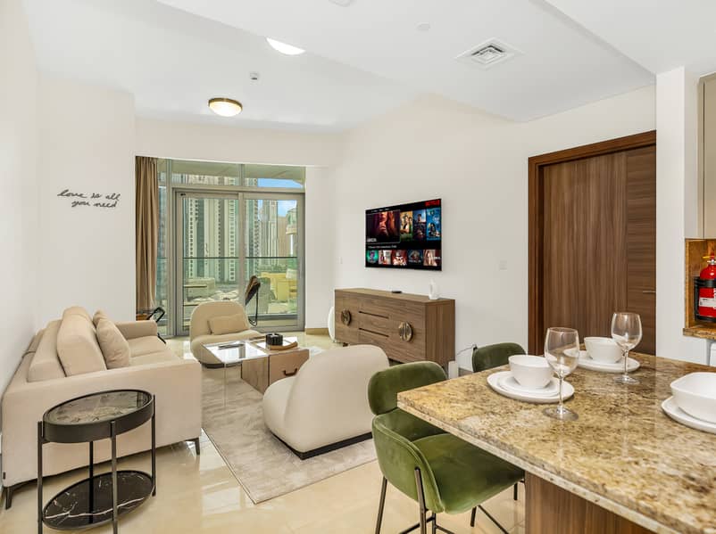 Burj Khalifa View | Modern 1BR in Downtown | Prime Location - Image 12