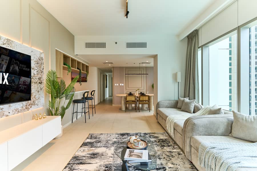 Spacious 3BR + Maids | No Commission | Burj View | Dubai Mall connection | Monthly & Yearly