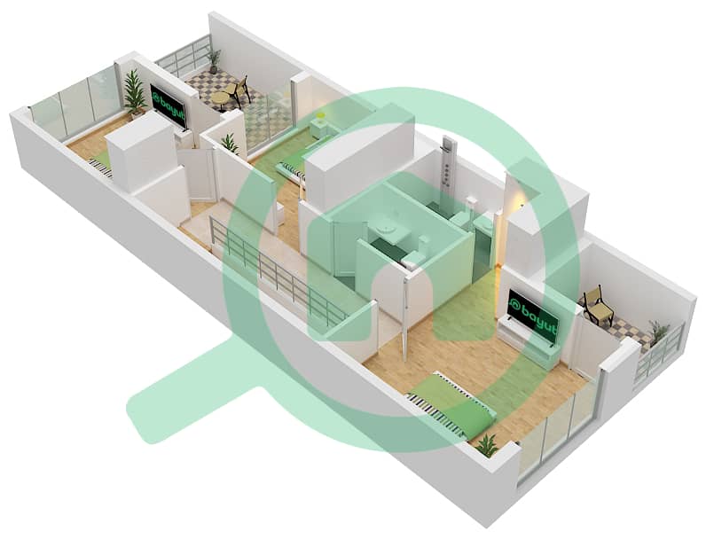 Nice - 4 Bedroom Townhouse Type LTH-4C-M(1) Floor plan Type LTH-4C-M Floor First interactive3D