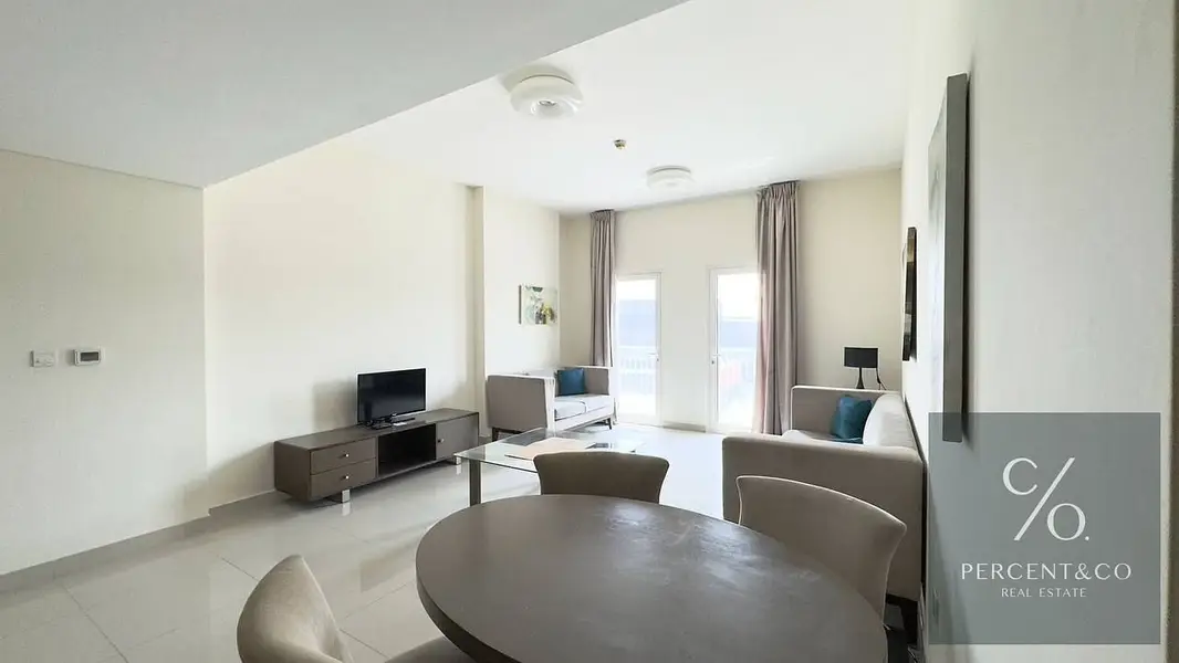 Furnished 2BR | Large Balcony | Near Metro | Open View
