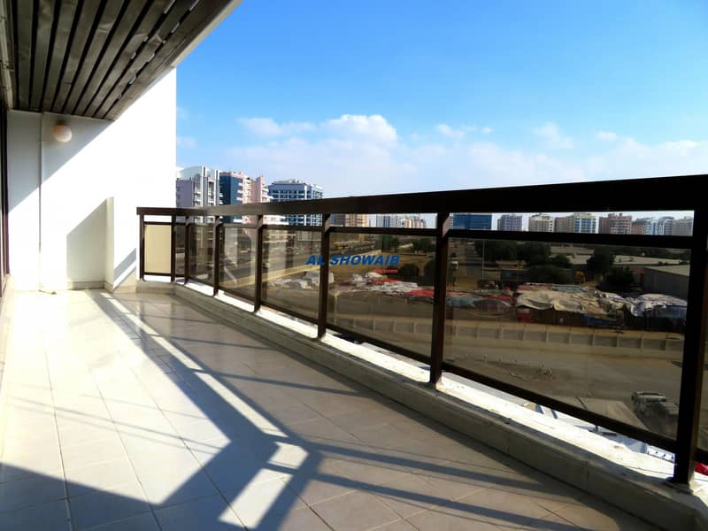 Huge balcony 2 Br Near Dubai grand fortune Al Qusais