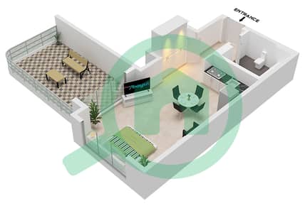 The Royal Oceanic - Studio Apartment Type 5 Floor plan