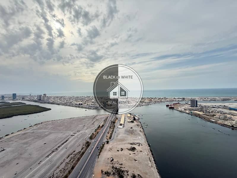 Unfurnished 2BR Sea View Julphar Towers