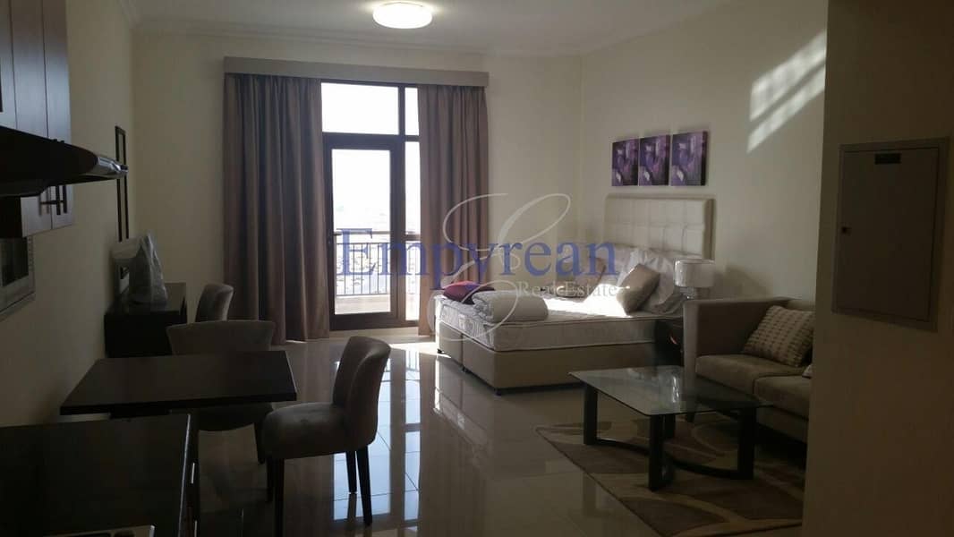 Well maintained Best Price Large  furnished studio with balcony