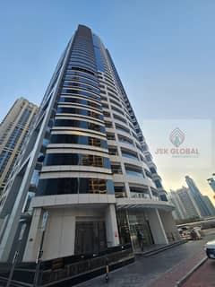 شقة بغرفة نوم واحدة | الوليد بارادايس JLT | شرفة مطلة على المدينة والمنتزه