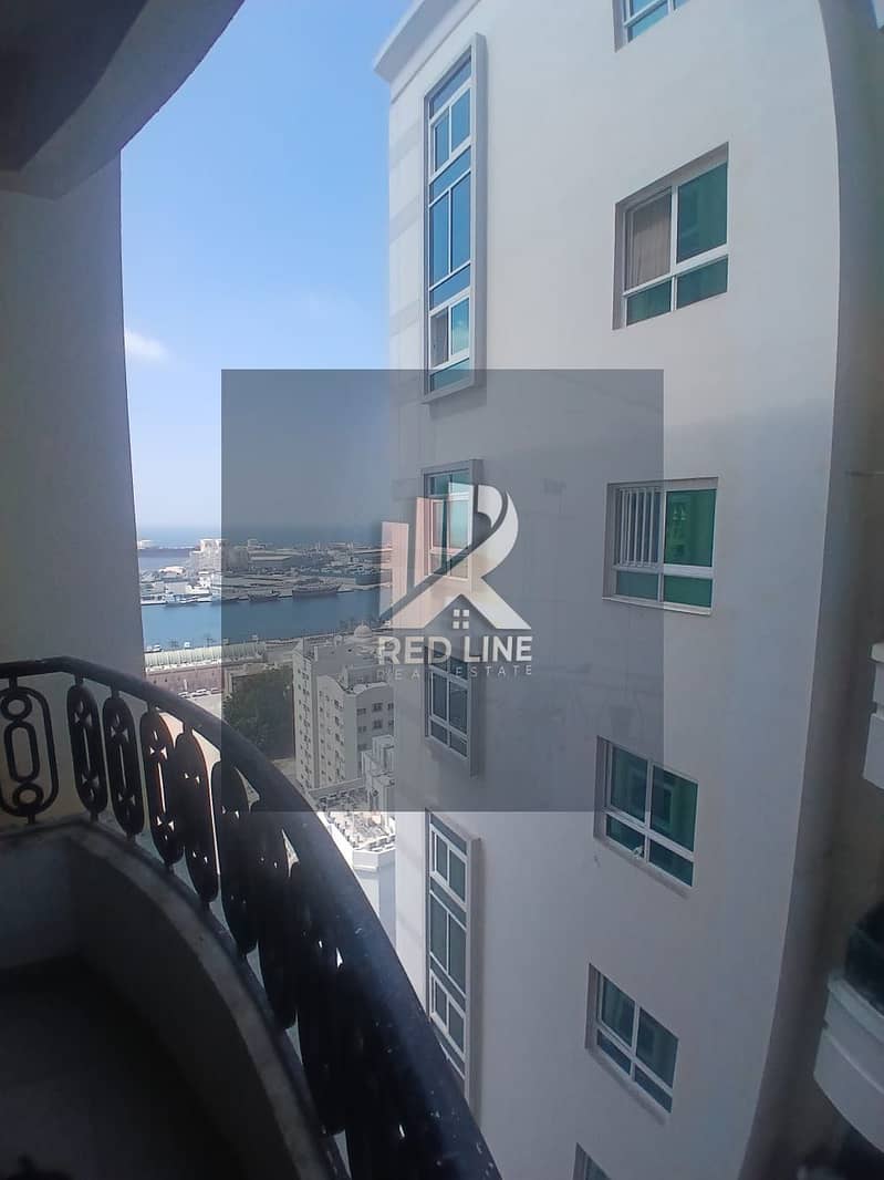 A distinctive apartment is available for rent with a beautiful sea view, located in Al Majra area next to the Islamic Museum.