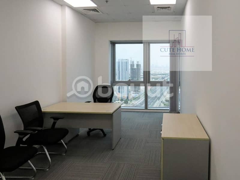 Smart Office- Furnished- Serviced- Amazing views- Close to metro- Ejari available