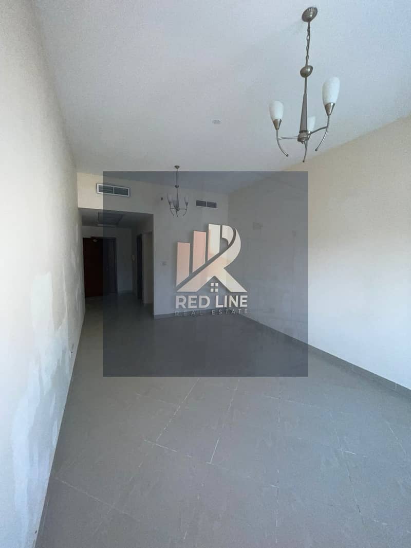 A distinctive apartment is available for rent in Al Majaz 1, in a vibrant and family-friendly location, featuring a master bedroom. and free A/C