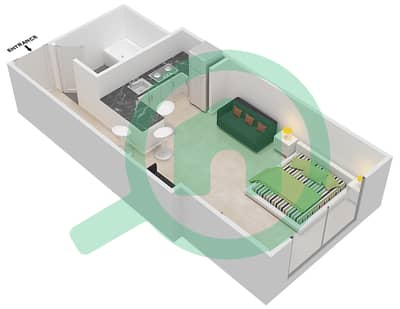 广场大厦 - 单身公寓单位6 FLOOR 26-32戶型图