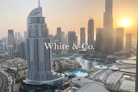 2 Bedroom Flat for Rent in Downtown Dubai, Dubai - Luxury | High Floor | Burj/Founatin View