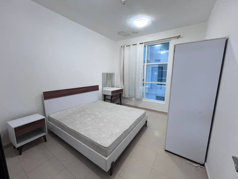 For annual rent: A one-bedroom apartment in a prime location in Al Nuaimiya 3, Ajman, with easy access to Sharjah and Dubai, and close to Sheikh Moham