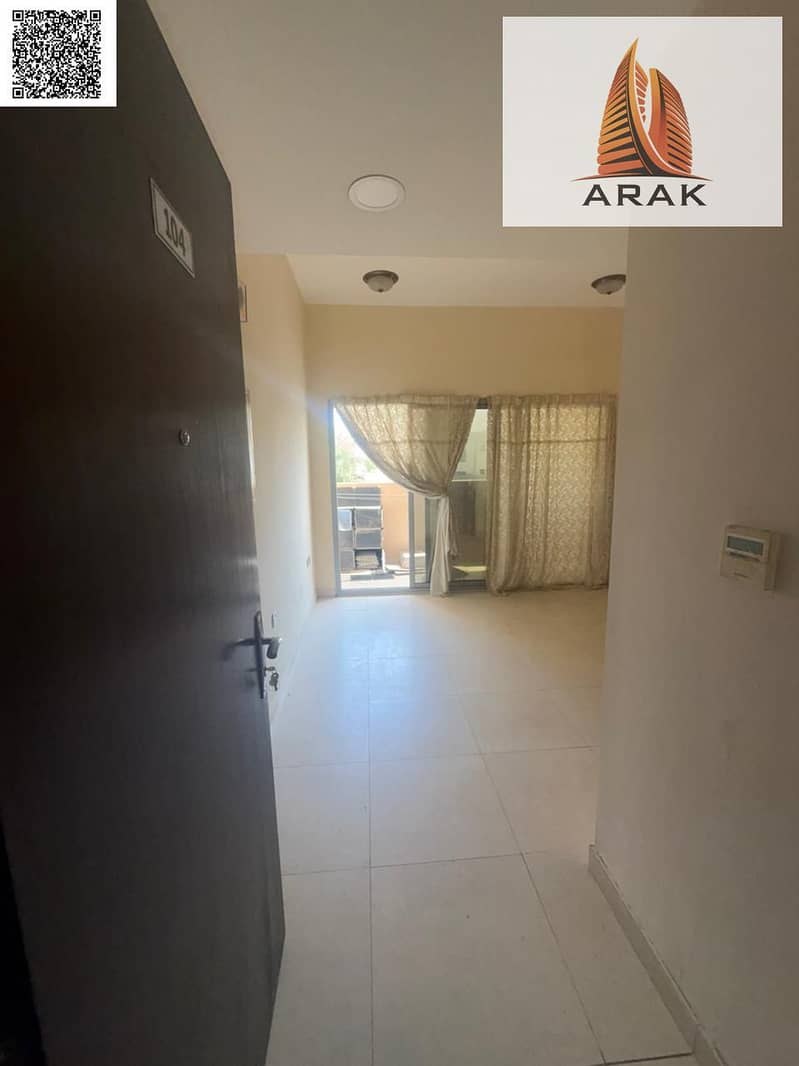 Two bedroom hall apartment with balcony and two bathrooms for yearly rent