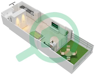 阿齐兹阿利耶公寓 - 单身公寓单位32 FLOOR 1戶型图