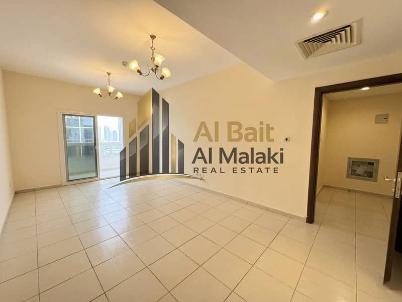 One bedroom and living room in Majaz 3 for annual rent