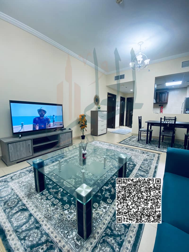 Furnished one-bedroom apartment, first occupancy in Jasmine Towers | All bills included | Parking | 4300 per month