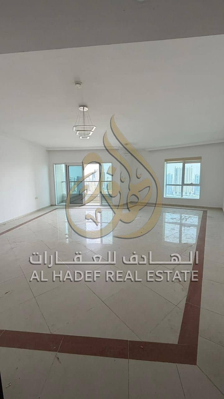 Massive 3BR Apartment with Maid's Room & Store for Rent in Al Khan Exceptional Sea Views and Expansive Living Spaces