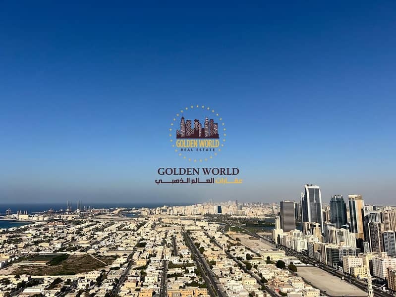 English: 2 Master Bedrooms Apartment with Balcony, Sea View & Maid Room for Rent