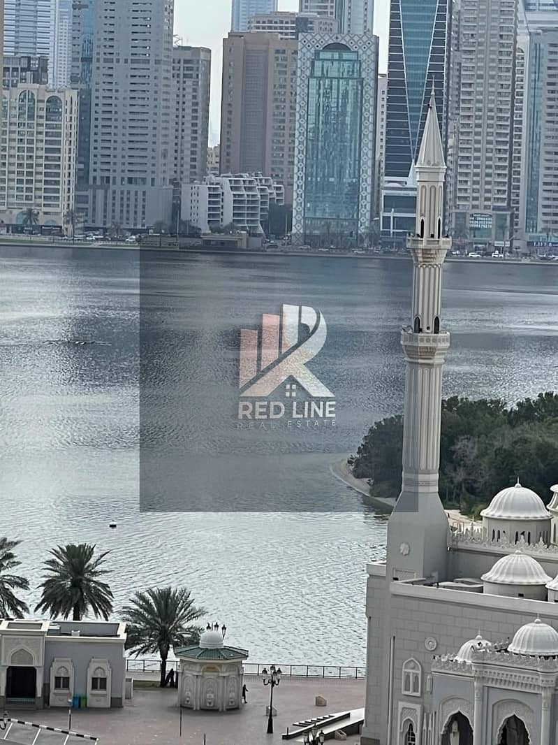 Spacious 3BR Apartment with Lake View in Al Majaz 1 | 3 Balconies | AC by Landlord