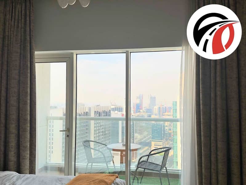 High Floor | Furnished Studio | Balcony | Rare Deal