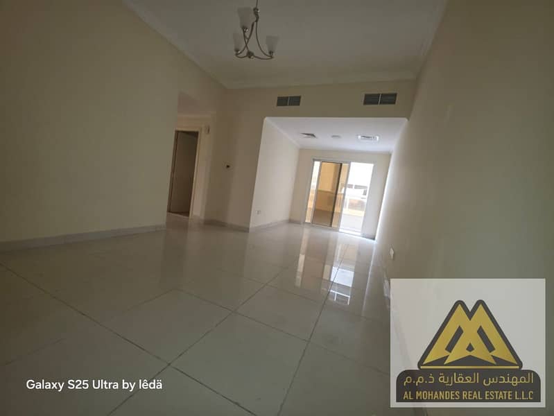 2-Bedroom Apartment for Rent in Al Naeemiyah 1, Ajman | 2 Bathrooms + Balcony | Central AC | Built-in Wardrobes | Open View
