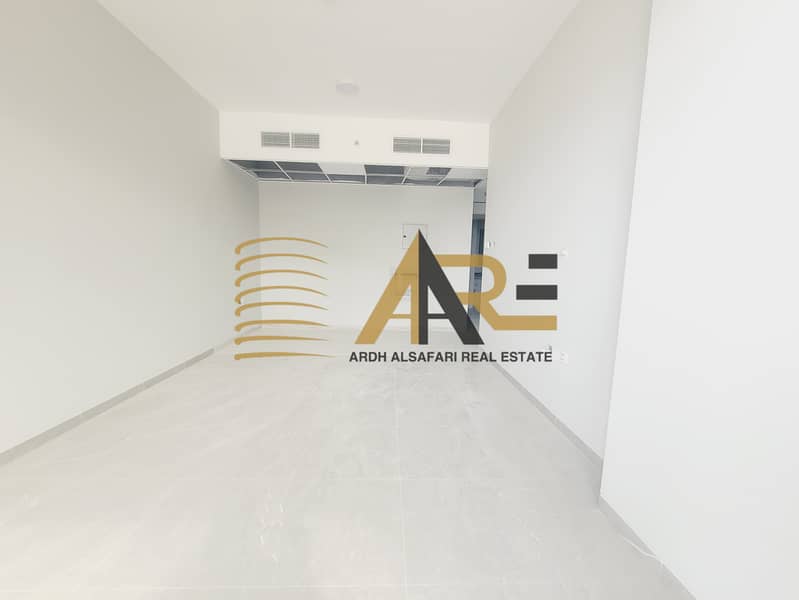 New brand building 1bhk with balcony and 2 washroom open view sarab community aljada area