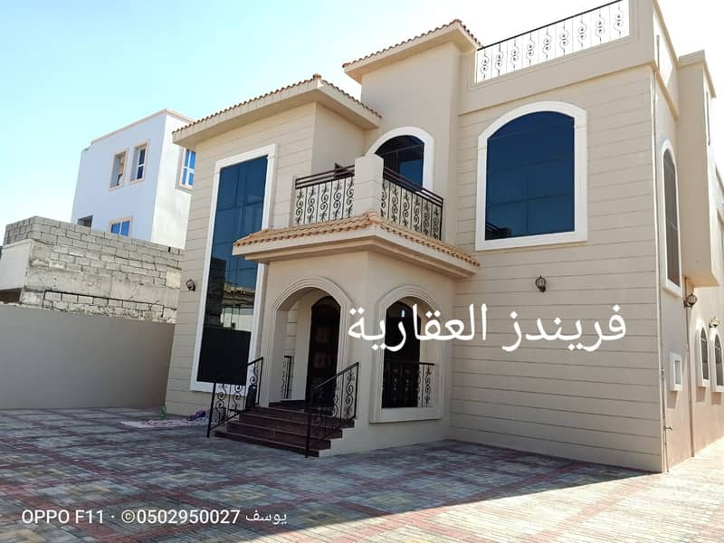 Villa for sale in Ajman Al Rawdha area near the mosque and Sheikh Ammar Street