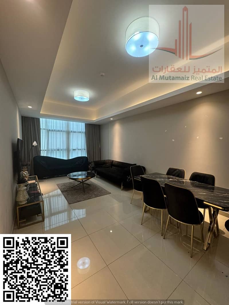 Two furnished bedrooms and a living room for rent in Gulf Towers / Swimming pool, gym and free parking