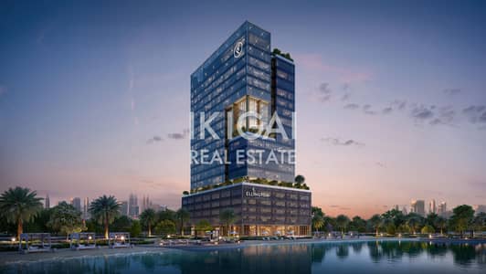 Office te Koop in Meydan Horizon, Dubai - Eaton Square - hero shot - night. jpg Office te Koop in Meydan Horizon, Dubai - Eaton Square - hero shot - night. jpg