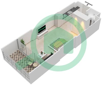 Azizi Aliyah Residence - Studio Apartment Unit 5 FLOOR 4-5 Floor plan