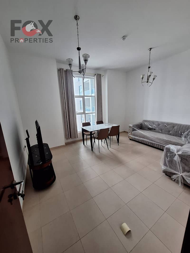 A wonderful opportunity for annual rent in Ajman within City Towers - Al Nuaimiya 3, a two-bedroom apartment and a hall with a distinctive area and a