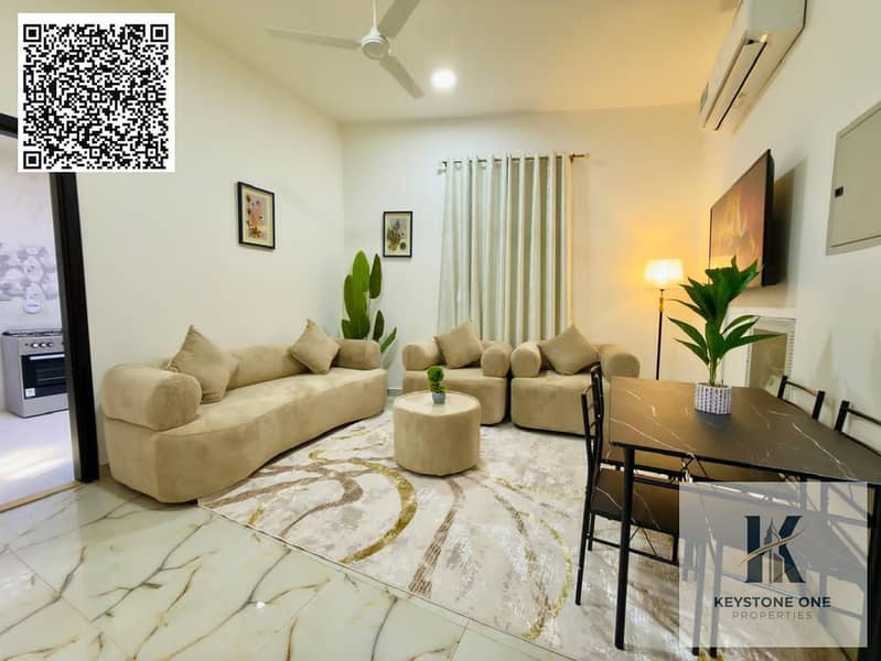 Fully Furnished 1BHK Apartment for Rent – Al Rashidiya 3, Ajman